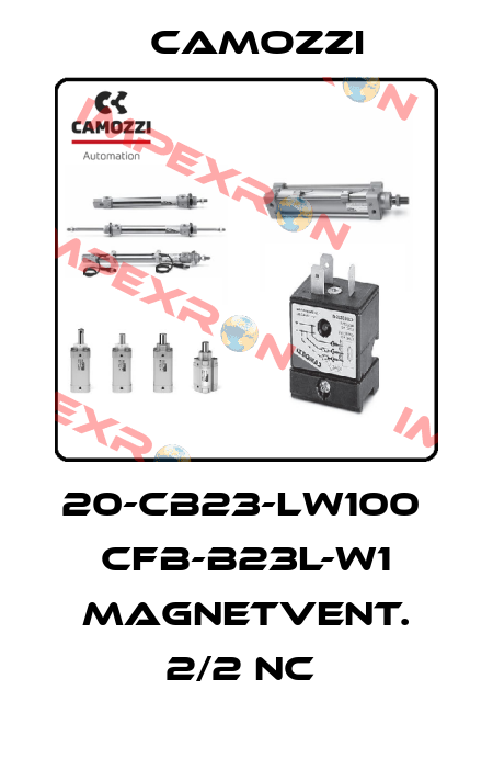 20-CB23-LW100  CFB-B23L-W1 MAGNETVENT. 2/2 NC  Camozzi