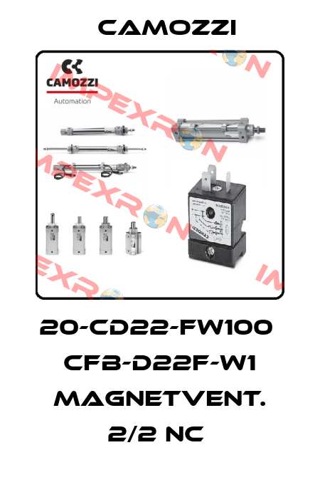 20-CD22-FW100  CFB-D22F-W1 MAGNETVENT. 2/2 NC  Camozzi