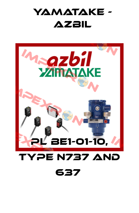 PL BE1-01-10, TYPE N737 AND 637  Yamatake - Azbil