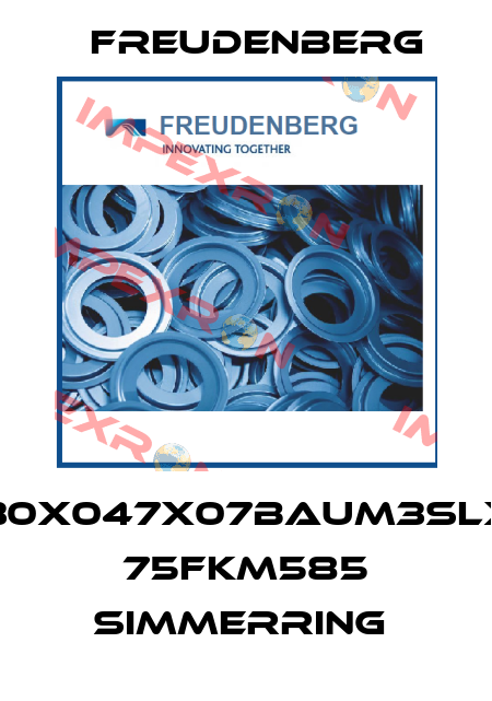 030X047X07BAUM3SLX7 75FKM585 SIMMERRING  Freudenberg