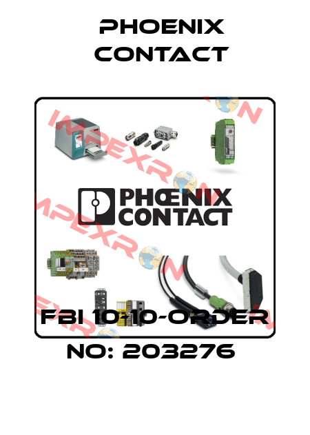 FBI 10-10-ORDER NO: 203276  Phoenix Contact