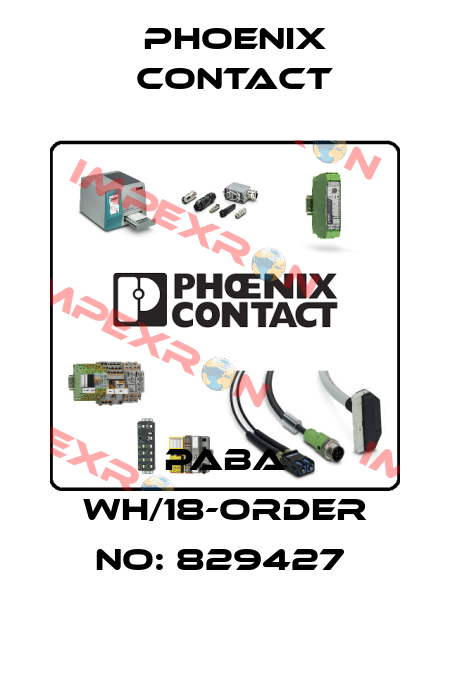 PABA WH/18-ORDER NO: 829427  Phoenix Contact
