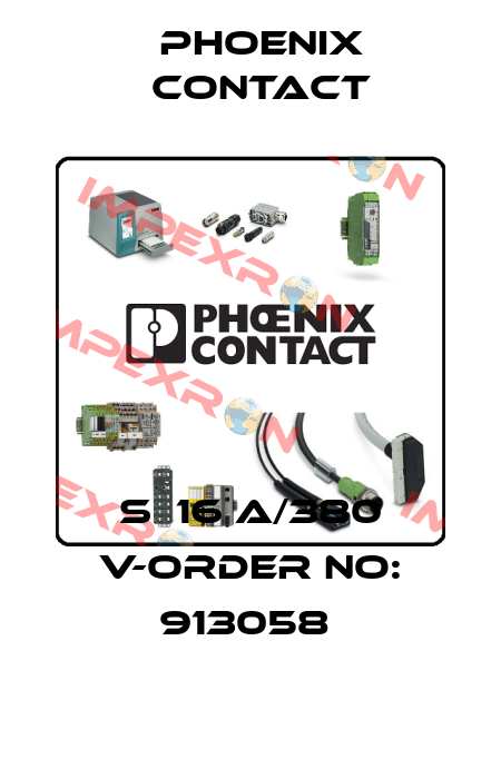 S  16 A/380 V-ORDER NO: 913058  Phoenix Contact