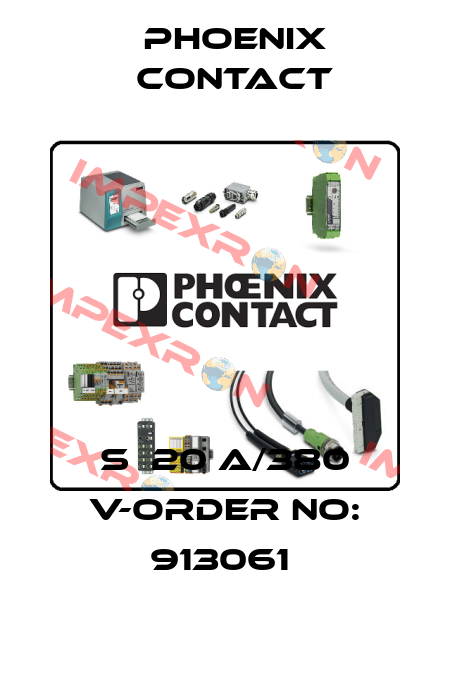 S  20 A/380 V-ORDER NO: 913061  Phoenix Contact