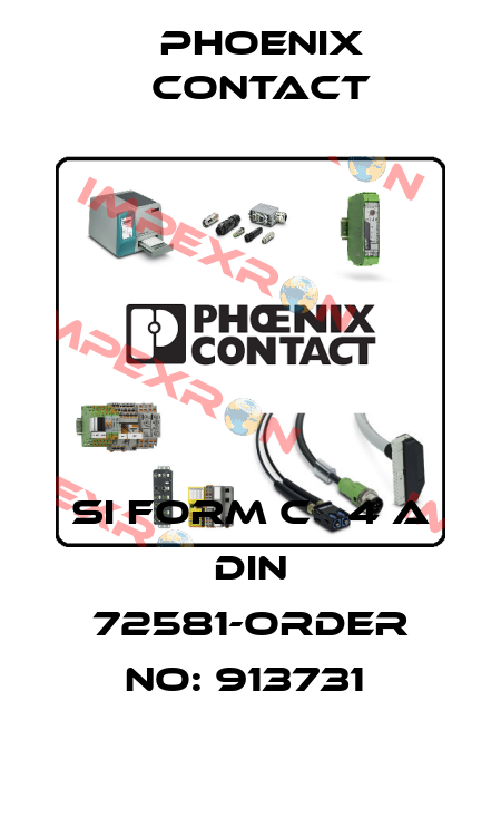 SI FORM C   4 A DIN 72581-ORDER NO: 913731  Phoenix Contact