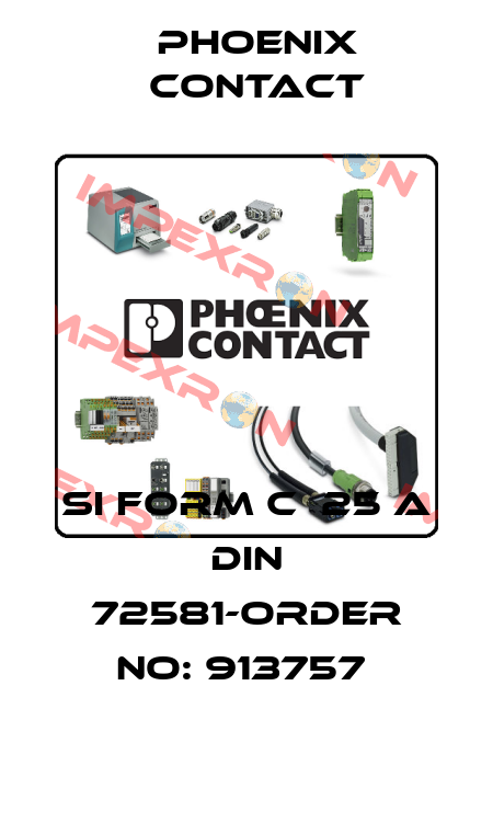 SI FORM C  25 A DIN 72581-ORDER NO: 913757  Phoenix Contact