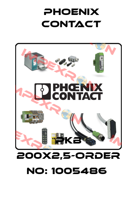 PKB 200X2,5-ORDER NO: 1005486  Phoenix Contact
