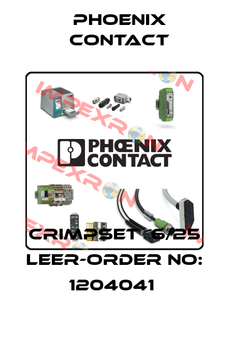 CRIMPSET  6/25 LEER-ORDER NO: 1204041  Phoenix Contact