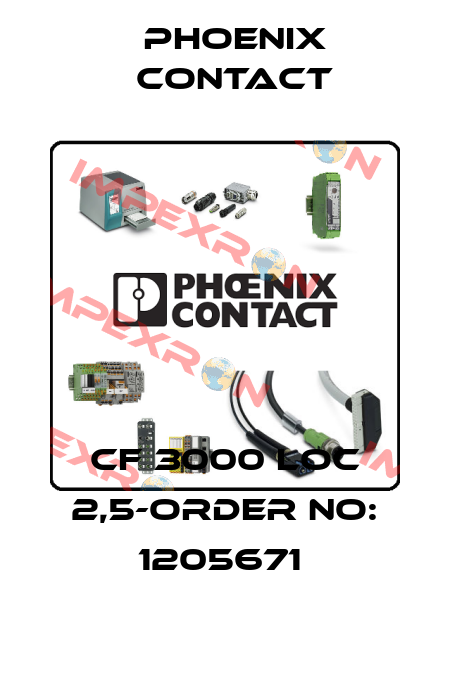 CF 3000 LOC 2,5-ORDER NO: 1205671  Phoenix Contact