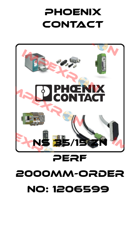 NS 35/15 ZN PERF 2000MM-ORDER NO: 1206599  Phoenix Contact