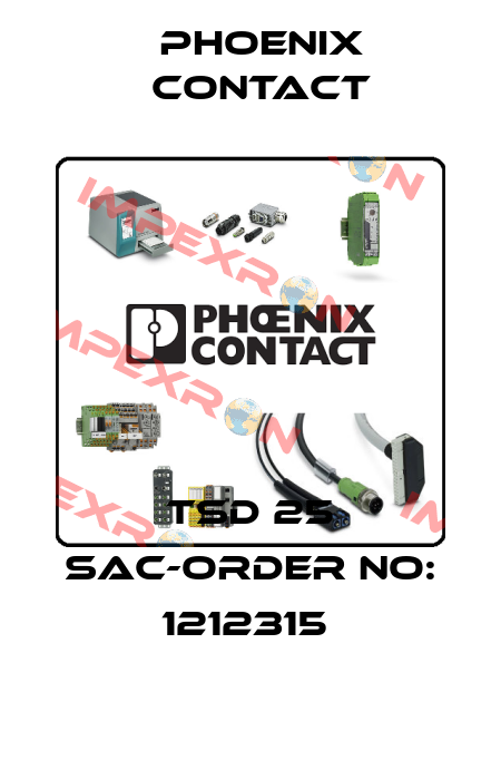 TSD 25 SAC-ORDER NO: 1212315  Phoenix Contact
