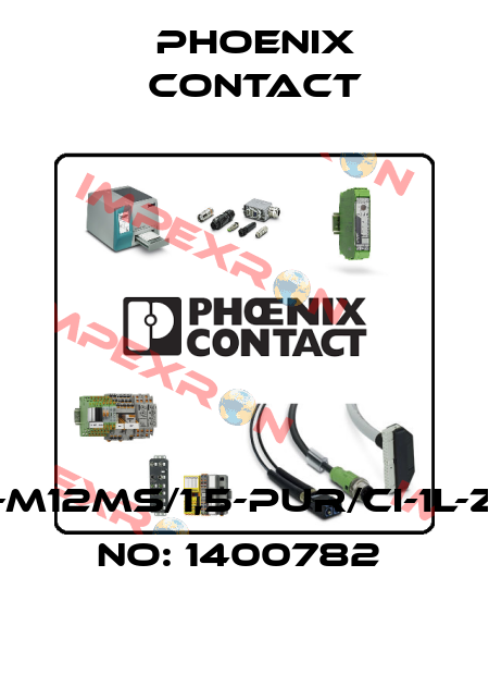 SAC-3P-M12MS/1,5-PUR/CI-1L-Z-ORDER NO: 1400782  Phoenix Contact
