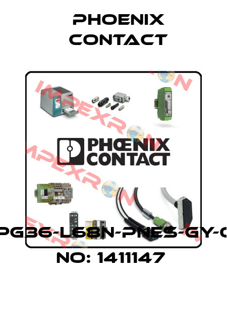 G-INS-PG36-L68N-PNES-GY-ORDER NO: 1411147  Phoenix Contact