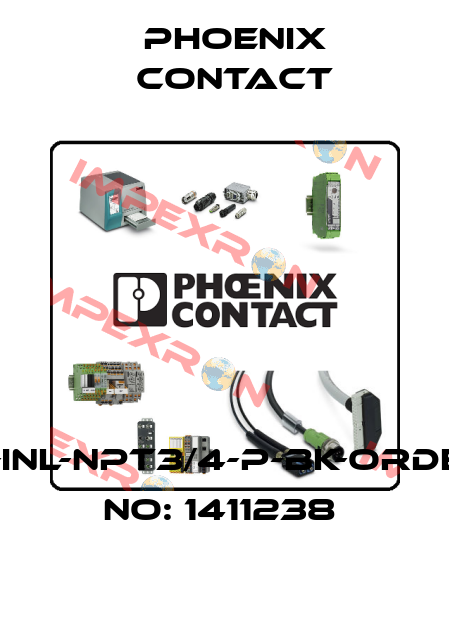 A-INL-NPT3/4-P-BK-ORDER NO: 1411238  Phoenix Contact