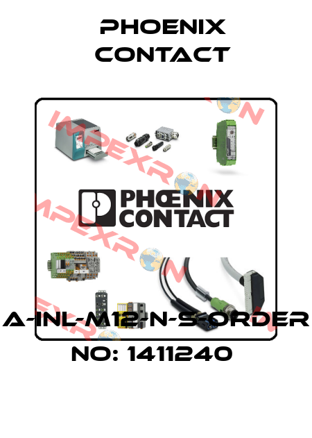 A-INL-M12-N-S-ORDER NO: 1411240  Phoenix Contact