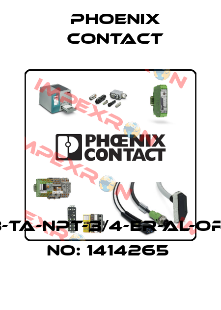HC-B-TA-NPT-3/4-ER-AL-ORDER NO: 1414265  Phoenix Contact