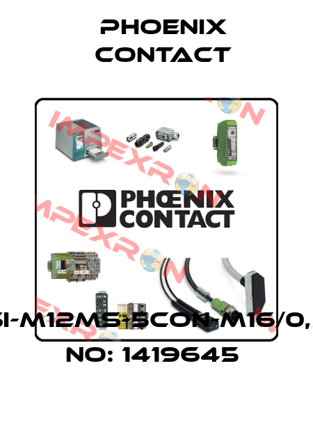 SACC-DSI-M12MS-5CON-M16/0,5-ORDER NO: 1419645  Phoenix Contact