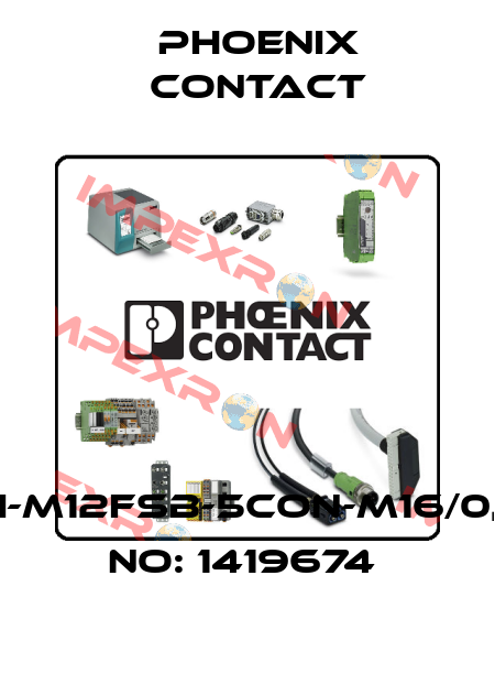 SACC-DSI-M12FSB-5CON-M16/0,5-ORDER NO: 1419674  Phoenix Contact