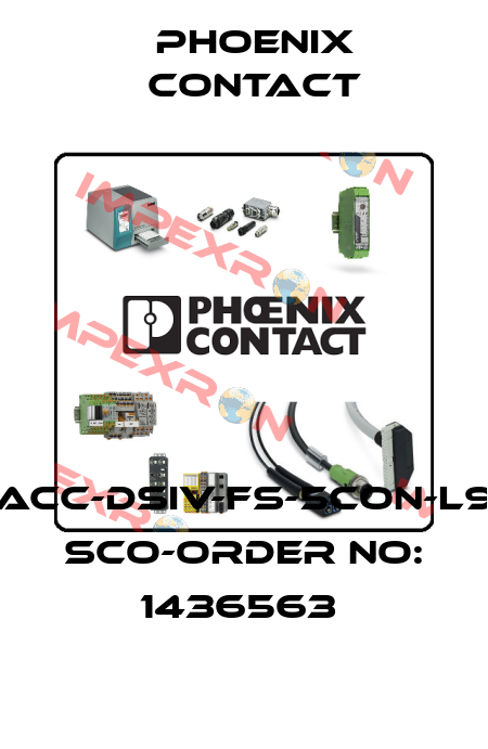 SACC-DSIV-FS-5CON-L90 SCO-ORDER NO: 1436563  Phoenix Contact