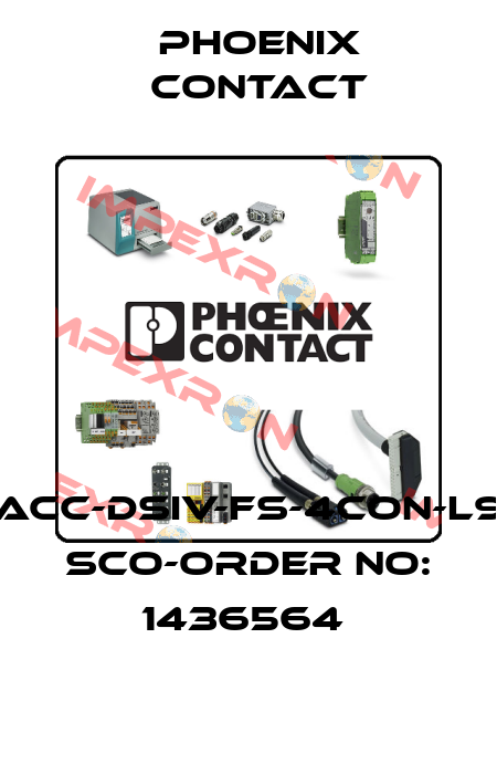 SACC-DSIV-FS-4CON-L90 SCO-ORDER NO: 1436564  Phoenix Contact