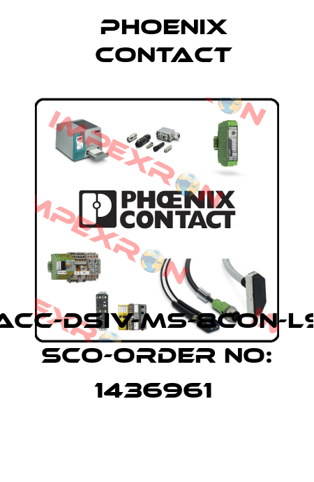 SACC-DSIV-MS-8CON-L90 SCO-ORDER NO: 1436961  Phoenix Contact