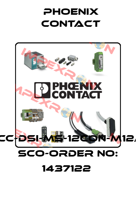 SACC-DSI-MS-12CON-M12/0,5 SCO-ORDER NO: 1437122  Phoenix Contact