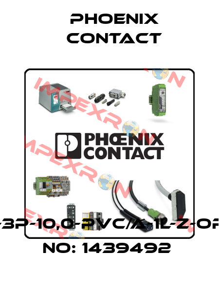 SAC-3P-10,0-PVC/A-1L-Z-ORDER NO: 1439492  Phoenix Contact