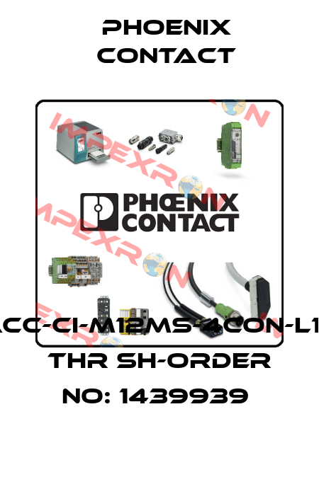SACC-CI-M12MS-4CON-L180 THR SH-ORDER NO: 1439939  Phoenix Contact