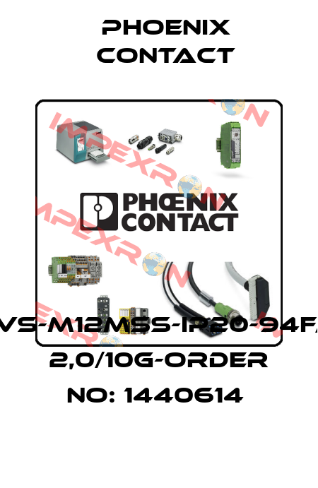 VS-M12MSS-IP20-94F/ 2,0/10G-ORDER NO: 1440614  Phoenix Contact