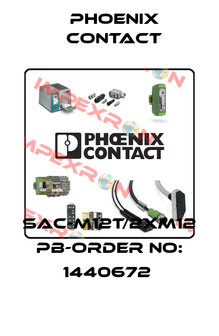 SAC-M12T/2XM12 PB-ORDER NO: 1440672  Phoenix Contact