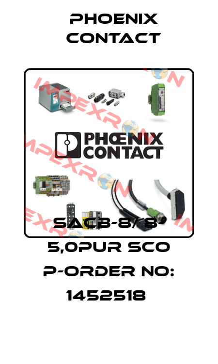 SACB-8/ 8- 5,0PUR SCO P-ORDER NO: 1452518  Phoenix Contact