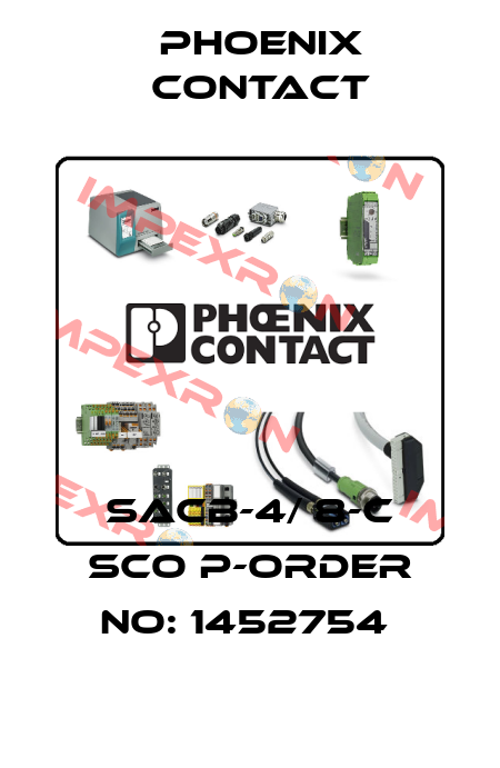 SACB-4/ 8-C SCO P-ORDER NO: 1452754  Phoenix Contact