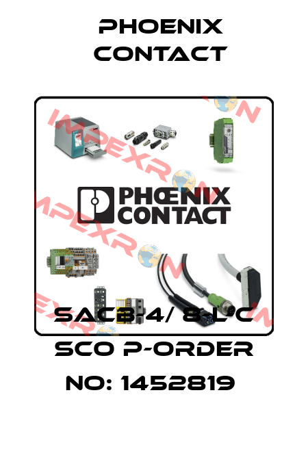SACB-4/ 8-L-C SCO P-ORDER NO: 1452819  Phoenix Contact