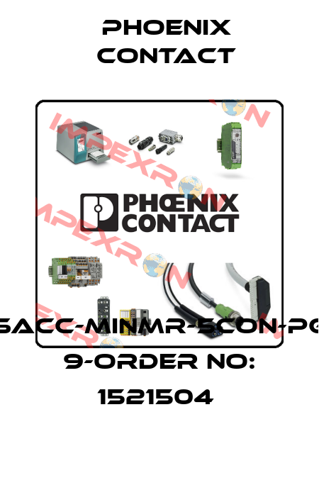 SACC-MINMR-5CON-PG 9-ORDER NO: 1521504  Phoenix Contact