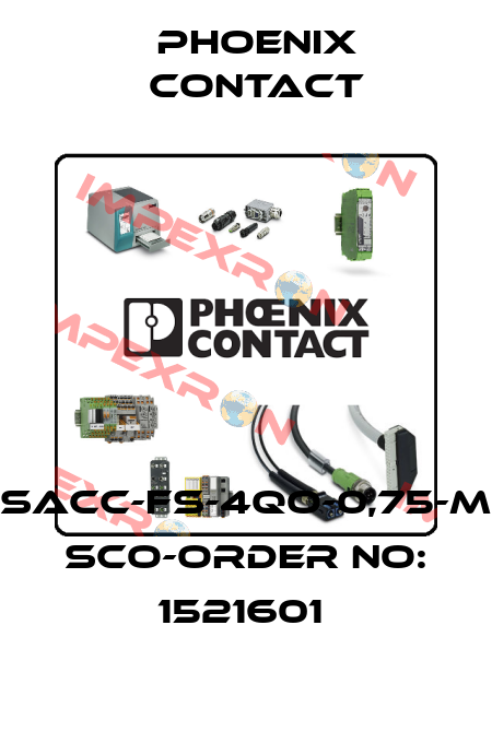 SACC-FS-4QO-0,75-M SCO-ORDER NO: 1521601  Phoenix Contact