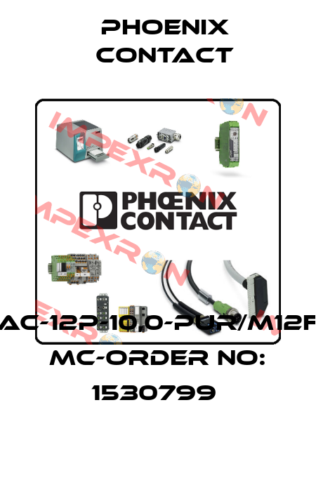 SAC-12P-10,0-PUR/M12FS MC-ORDER NO: 1530799  Phoenix Contact