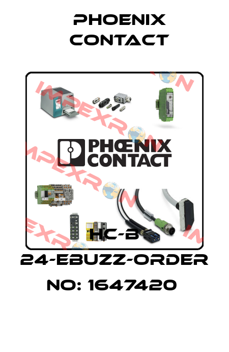 HC-B 24-EBUZZ-ORDER NO: 1647420  Phoenix Contact