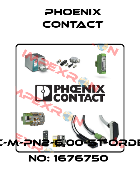 HC-M-PN2-6,00-ST-ORDER NO: 1676750  Phoenix Contact