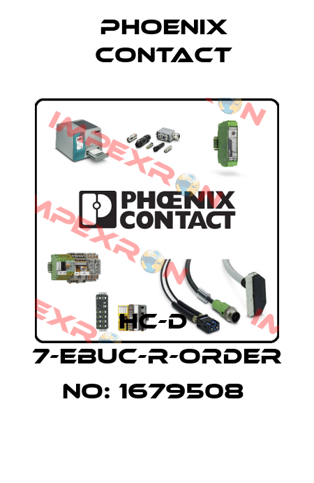 HC-D  7-EBUC-R-ORDER NO: 1679508  Phoenix Contact