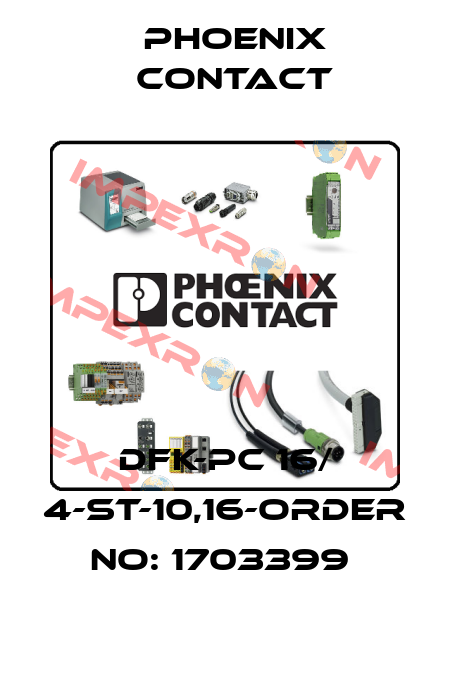 DFK-PC 16/ 4-ST-10,16-ORDER NO: 1703399  Phoenix Contact