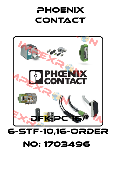 DFK-PC 16/ 6-STF-10,16-ORDER NO: 1703496  Phoenix Contact