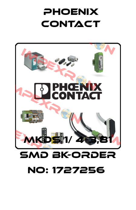 MKDS 1/ 4-3,81 SMD BK-ORDER NO: 1727256  Phoenix Contact