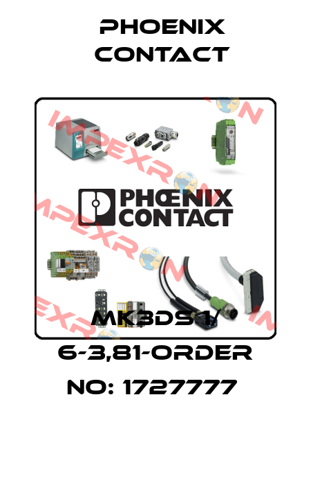 MK3DS 1/ 6-3,81-ORDER NO: 1727777  Phoenix Contact