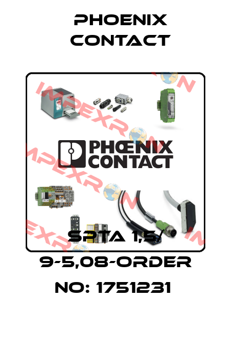 SPTA 1,5/ 9-5,08-ORDER NO: 1751231  Phoenix Contact
