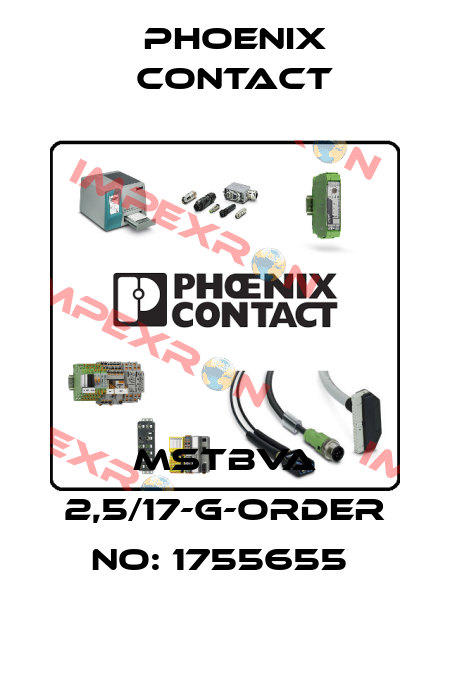 MSTBVA 2,5/17-G-ORDER NO: 1755655  Phoenix Contact
