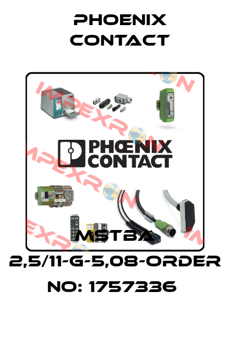 MSTBA 2,5/11-G-5,08-ORDER NO: 1757336  Phoenix Contact