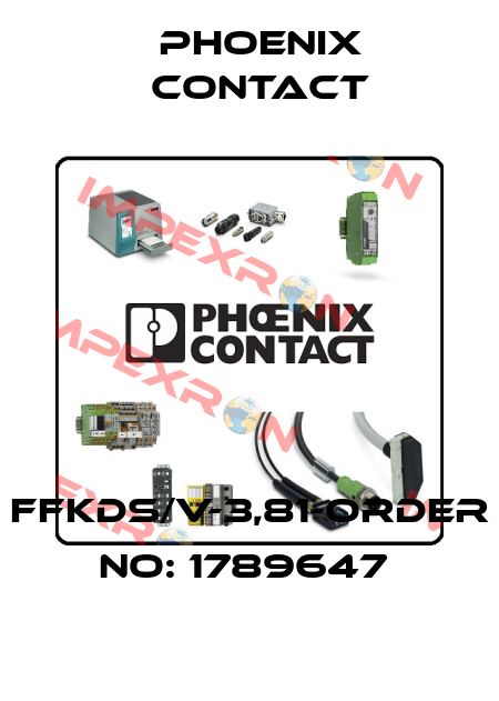 FFKDS/V-3,81-ORDER NO: 1789647  Phoenix Contact