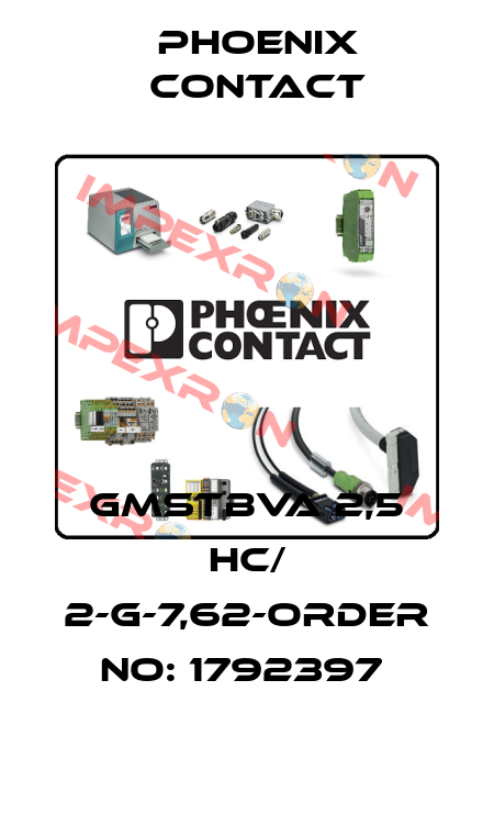 GMSTBVA 2,5 HC/ 2-G-7,62-ORDER NO: 1792397  Phoenix Contact