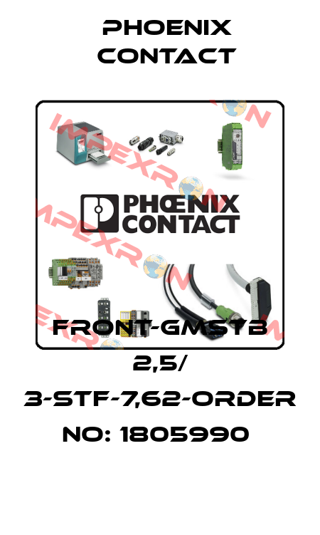 FRONT-GMSTB 2,5/ 3-STF-7,62-ORDER NO: 1805990  Phoenix Contact