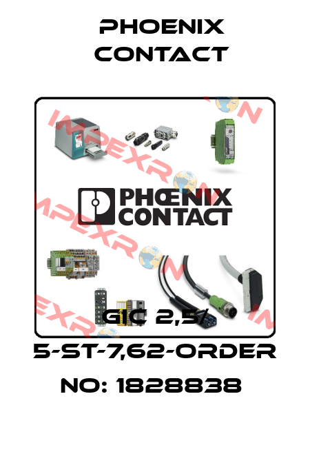 GIC 2,5/ 5-ST-7,62-ORDER NO: 1828838  Phoenix Contact